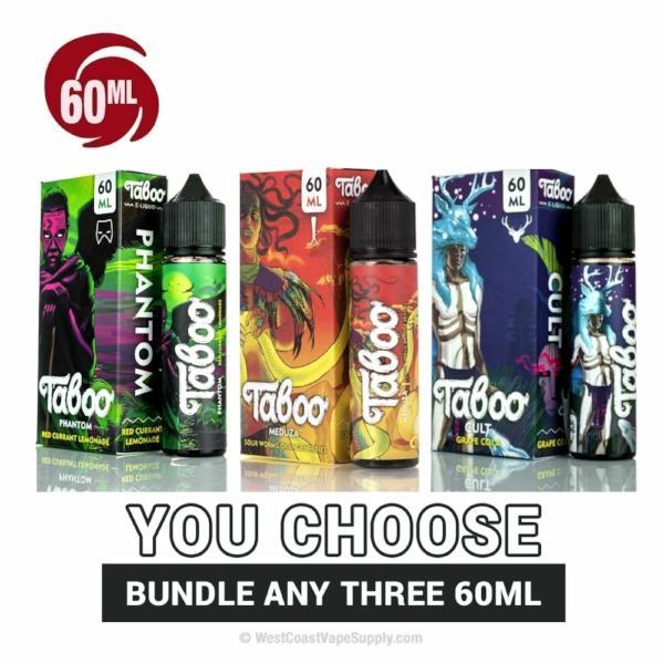 Taboo Vape Juice 60ml Pick 3 Bundle